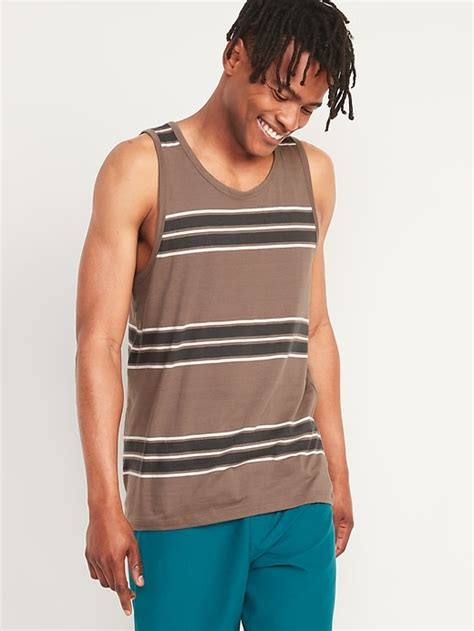 Old Navy Striped Soft Washed Tank Top For Men