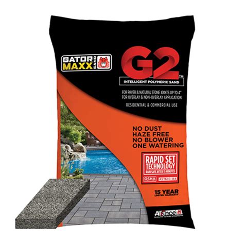 Alliance Gator Maxx G2 Polymeric Sand Slate Grey 50 Lb Siteone