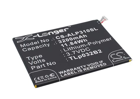 Batterie Li-Polymère pour Alcatel OT-P310A OT-P310X OT-P330X 3,7V ...