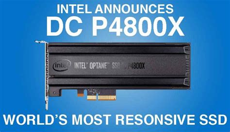 Intel Announces The First Optane D Xpoint Ssd Dc P X For