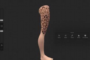 Procreate D Model Right Leg Female Graphic By Tizuriwin Creative