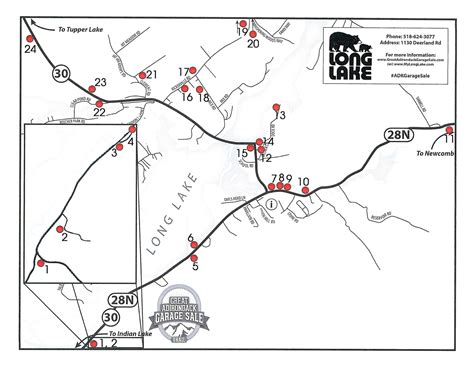 2023 Great Adirondack Garage Sale Maps – Long Lake