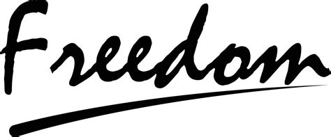 Letras De Libertad Sobre Fondo Blanco Script De Libertad Caligráfico