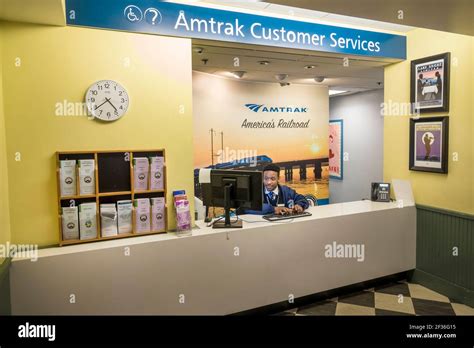 Railroad Train Terminal Amtrak Customer Services Service Desk Counter