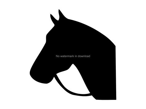 Clipart Horse Head Silhouette For Wreath