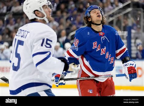 New York Rangers Left Wing Artemi Panarin 10 Reacts After Missing A