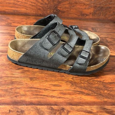 Birkenstock Shoes Birkenstock Papillio Sandals 38 Women 7 Men 5 Florida Silver 3 Straps