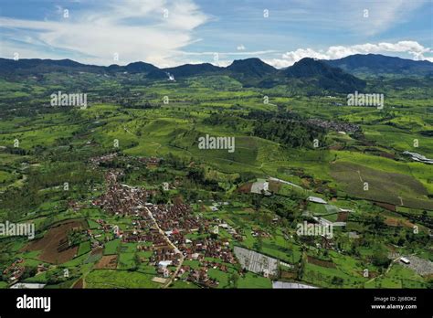 Aerial View Of Garut Regency West Java Indonesia Stock Photo Alamy