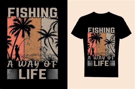 Premium Vector Fishing Is A Way Of Life Typography Simple Fishing T