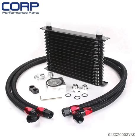 Universal Row Jdm Engine Oil Cooler Kit Sandwich Plate An Oil