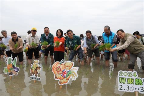 屏東宣傳熱博 縣長插秧、請吃飯湯 高屏離島 地方 聯合新聞網