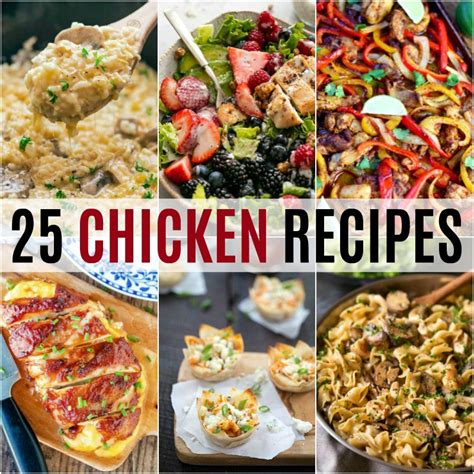 25 Chicken Recipes ⋆ Real Housemoms