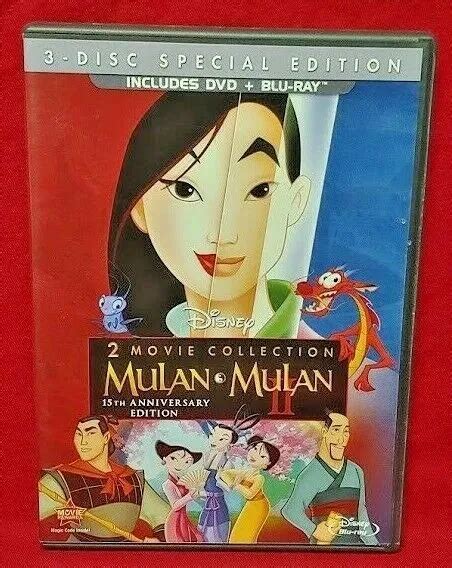 Mulan Mulan Ii 2 Movie Collection Blu Ray Dvd 2013 15th Anniversary