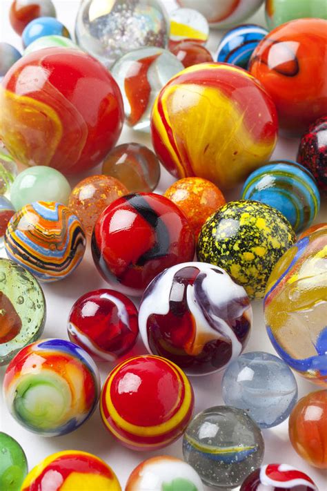 Marbles Close Up by Garry Gay