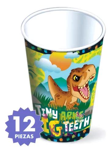 12 Vasos Jurassic World Infantil Dinosaurios Jur0h2 MercadoLibre