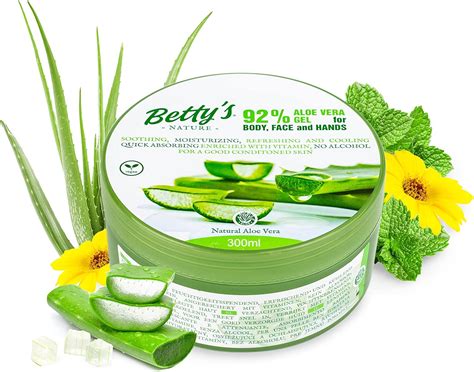 Bettys Nature Aloe Vera Gel For Body Paraben Face And Hands