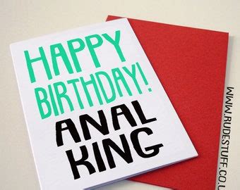 Anal Card Etsy