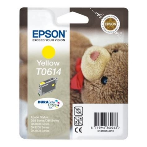 Epson T0614 Cartouche Encre Jaune Donnez Une 2e Vie