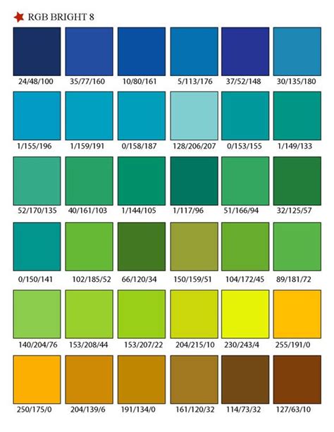 16 best RGB Printable Color Palette Swatches images on Pinterest | Colour palettes, Color boards ...