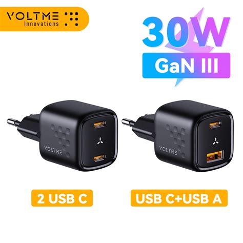 Voltme W Carregador Usb A Usb C Carregador De Carregamento R Pido