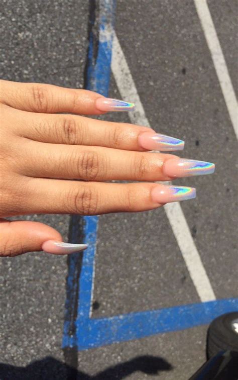 Follow Slayinqueens For More Poppin Pins ️⚡️ Holographic Nails