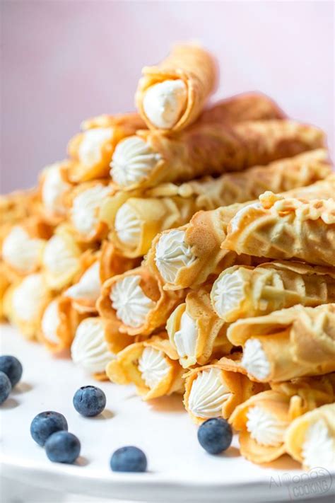 Cream Filled Pizzelles Trubochki Alyona S Cooking Recipe