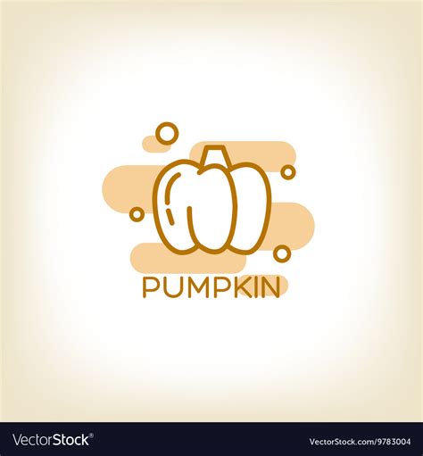 Pumpkin logo design template Royalty Free Vector Image