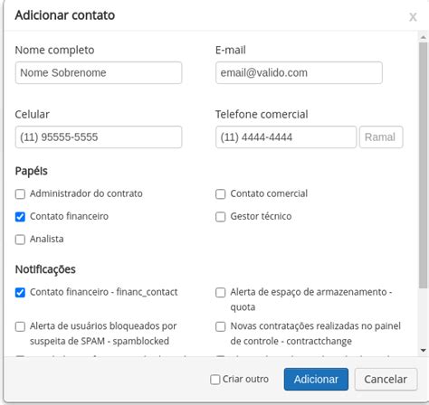 Como Adicionar Um Contato Financeiro Ajuda Skymail