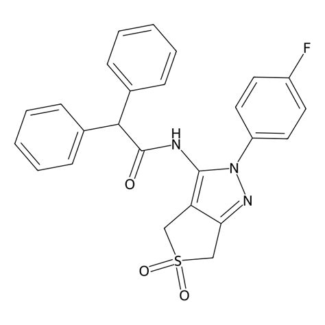 Buy N 2 4 Fluorophenyl 5 5 Dioxo 4 6 Dihydrothieno 3 4 C Pyrazol 3