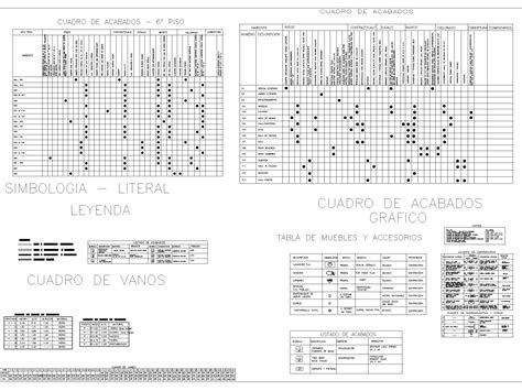 Tabela De Acabamentos Em Autocad Baixar Cad Gr Tis Kb Bibliocad