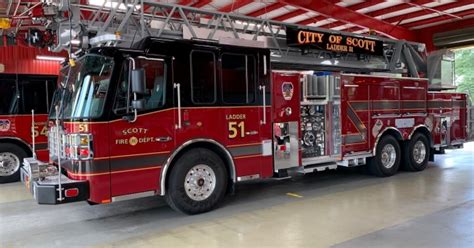 Scott Fire Dept Unveils New Ladder Truck