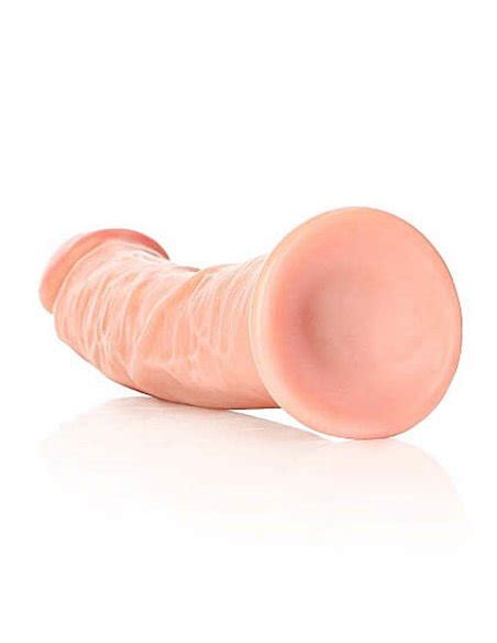 Realrock Curved Realistic Dildo With Suction Cup Cm Light Skin