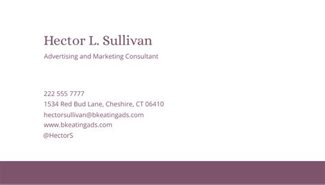 Free Editable Advertising Consultant Business Card Template Edit