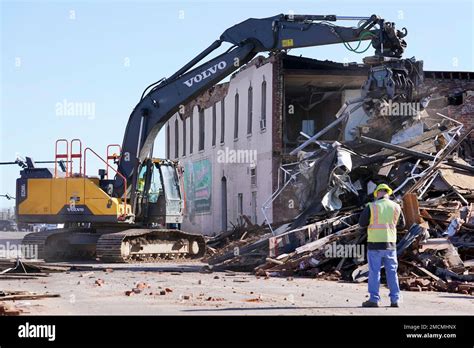 Workers Remove Debris From Destroyed Buildings Sunday Dec 12 2021