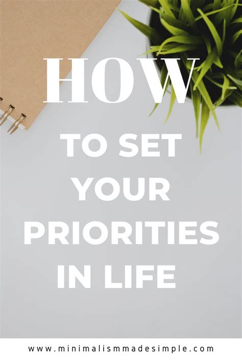 10 Simple Ways To Set Priorities In Life Artofit