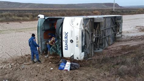 Yozgat Ta Yolcu Otob S Devrildi