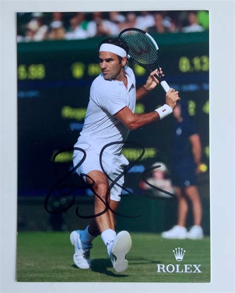 Roger Federer Original Autogramm Auf Karte Kaufen Auf Ricardo