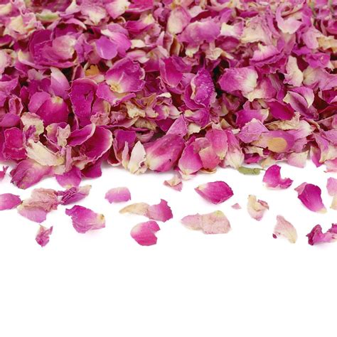 Essbare Blumen, getrocknete Rosenblütenblätter Purpur 13g