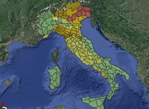 Alertă meteo în Italia Cod roșu galben și portocaliu în toate