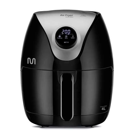 Fritadeira Elétrica Air Fryer Multilaser sem Óleo 4 Litros Digital 127V