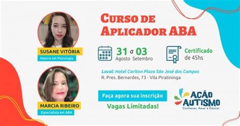 Curso De Aplicador Aba Em S O Jos Dos Campos Sympla