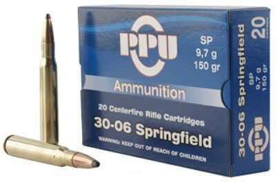 30 06 Springfield 150 Grain Soft Point 20 Rounds Prvi Partizan