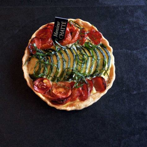 Salted Tarts Cherry Tomato Zucchini tart Monsieur CHATTÉ