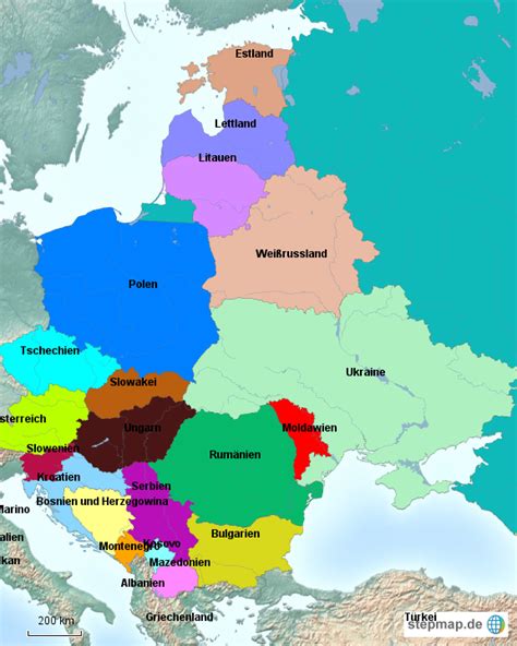 Stepmap Osteuropa Spiel Landkarte F R Deutschland