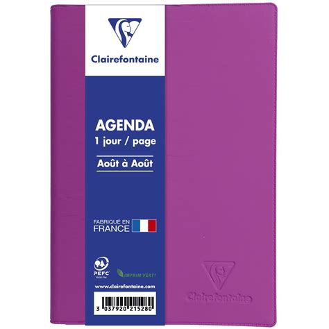 Clairefontaine Agenda Scolaire Journalier X Cm Couverture Pvc