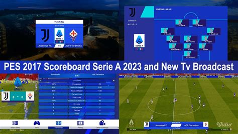 PES 2017 Scoreboard Serie A 2023 And New Tv Broadcast YouTube