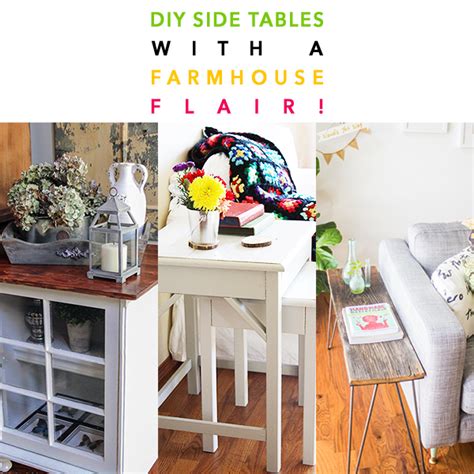 DIY Side Tables with a Farmhouse Flair - The Cottage Market