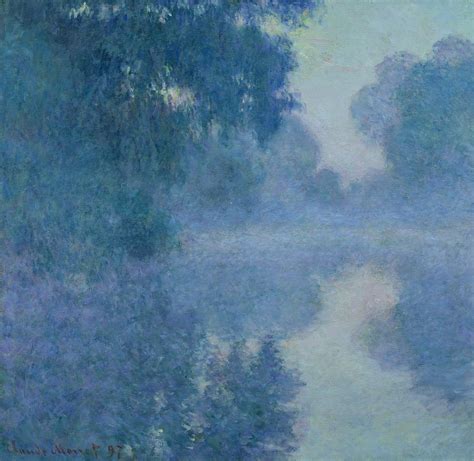 Arms Of The Seine Near Giverny Rising Sun Claude Monet High End