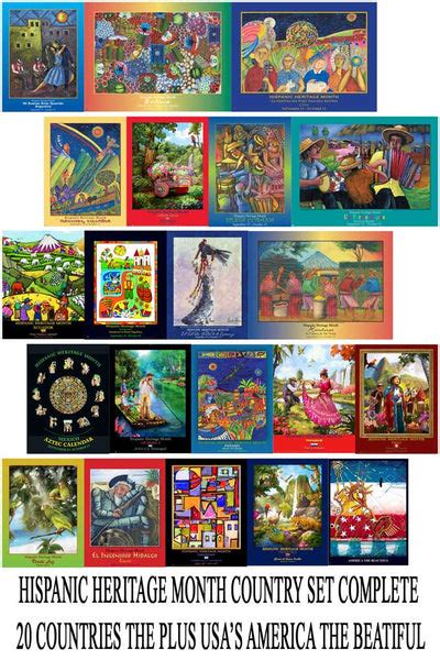 Hispanic Heritage Country Poster Set All Countries Item Hcs21 Incl Diversitystore®