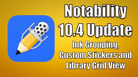 ️ Notability 104 Update New Features Youtube